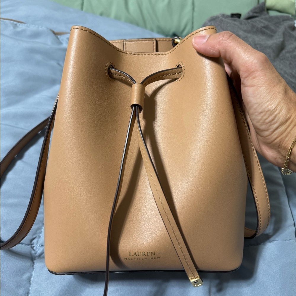 Lauren Ralph Lauren Tan Bucket Bag